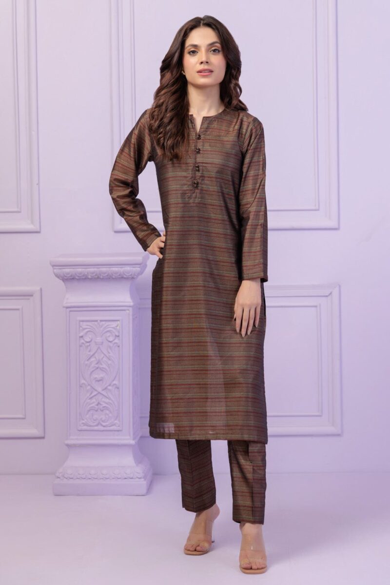 Bonanza Satrangi Brown Mehsuri 2 Piece Bs2242p05 Co Ord Sets