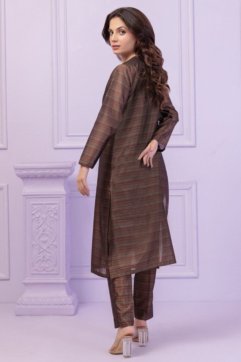 Bonanza Satrangi Brown Mehsuri 2 Piece Bs2242p05 Co Ord Sets