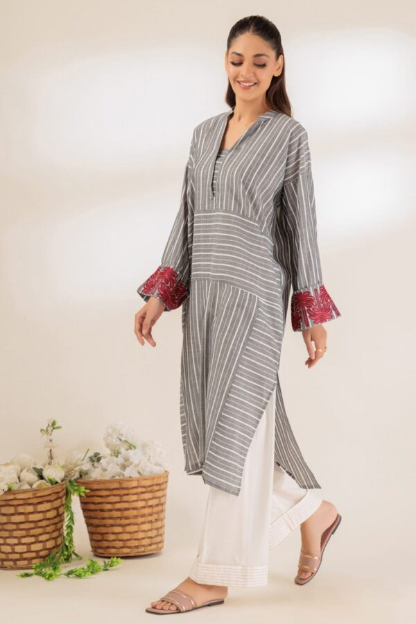 Bonanza Satrangi Grey Yarn Dyed 2 Piece Bs7242P04 Co Ord Sets