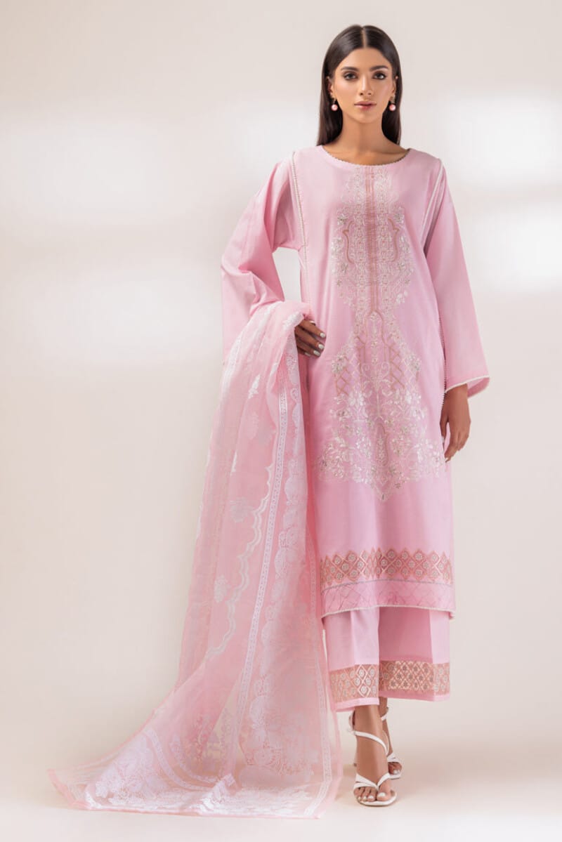 Bonanza Satrangi Pink Cambric 3 Piece Bsss233p08 Festive Pret 2024