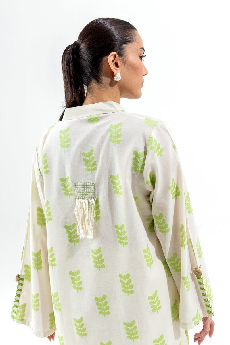 Beechtree Embroidered Jacquard Shirt Pret