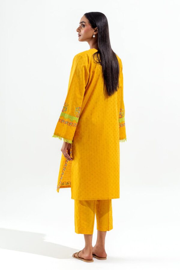 Beechtree 2 Piece Hand Embroidered Self Jacquard Suit Pret