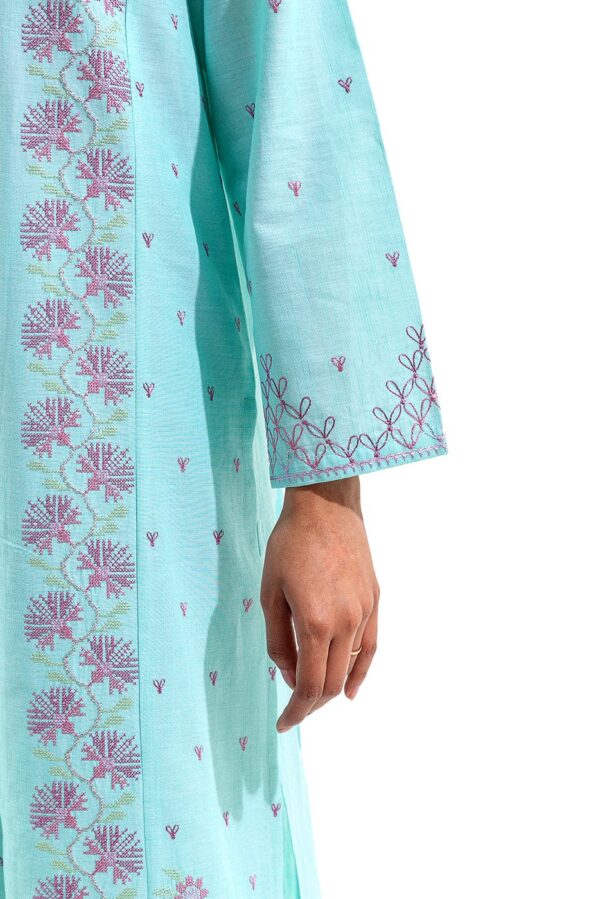 Beechtree 2 Piece Embroidered Chambrey Suit Pret