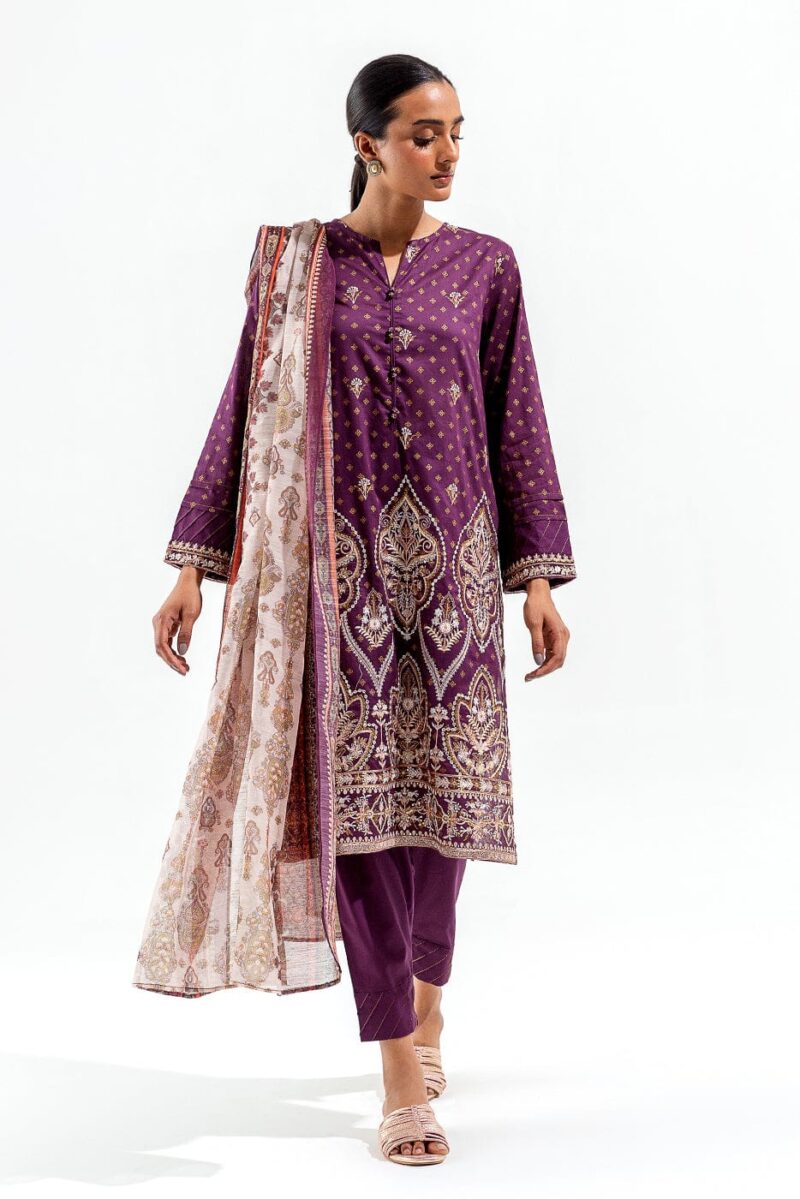 Beechtree 3 Piece Embroidered Lawn Suit Luxury Pret