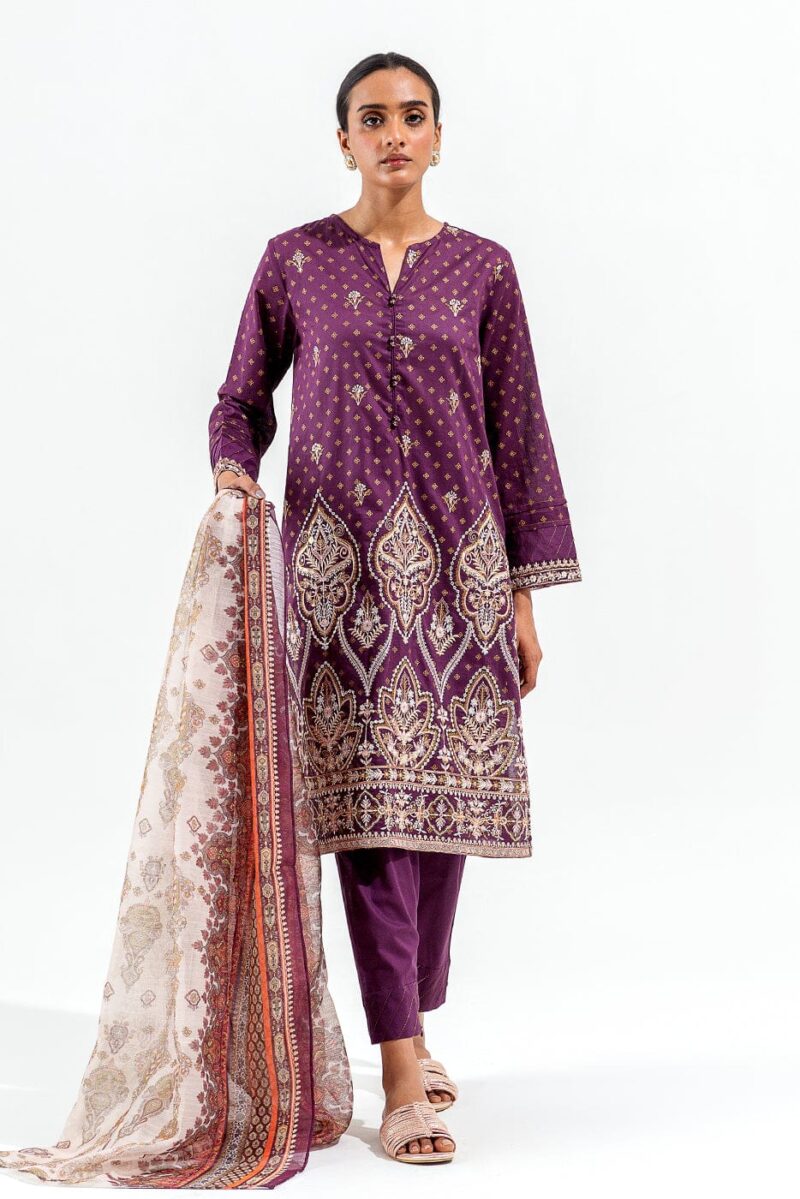 Beechtree 3 Piece Embroidered Lawn Suit Luxury Pret