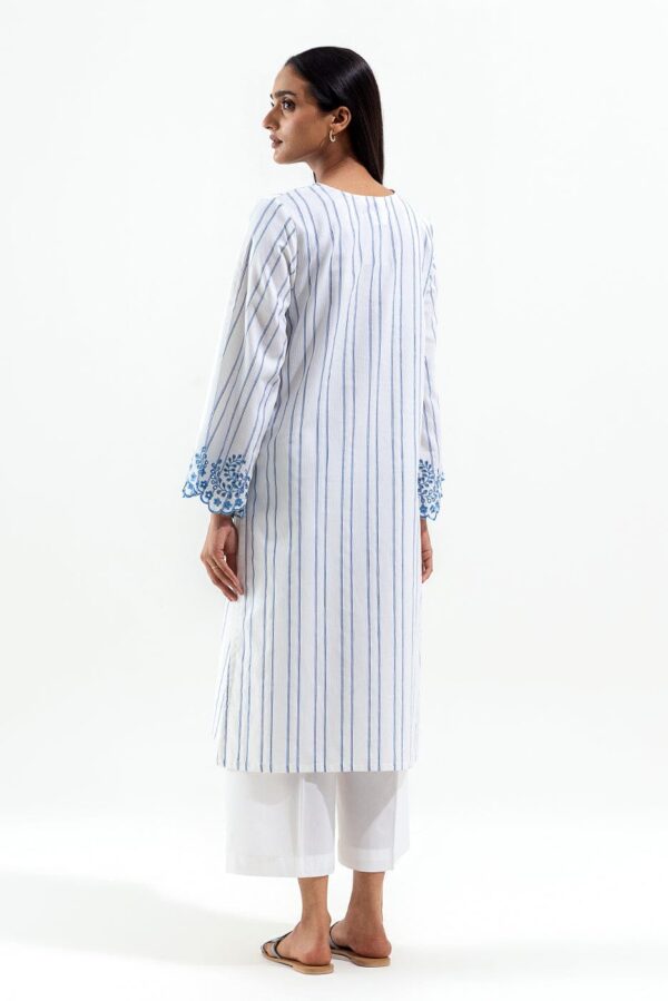 Beechtree Embroidered Yarn Dyed Shirt Pret