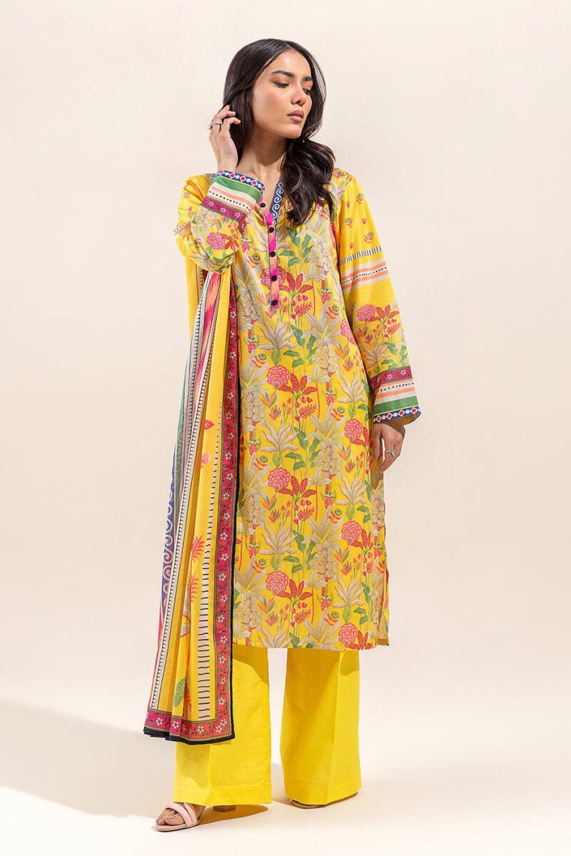 Beechtree 3 Piece Printed Lawn Suit Joyful Spring Unstitched Summer