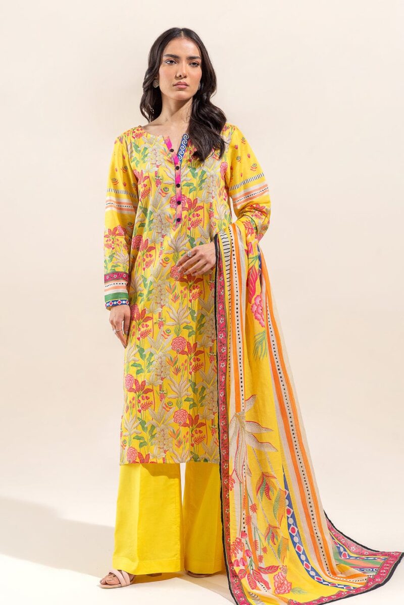 Beechtree 3 Piece Printed Lawn Suit Joyful Spring Unstitched Summer