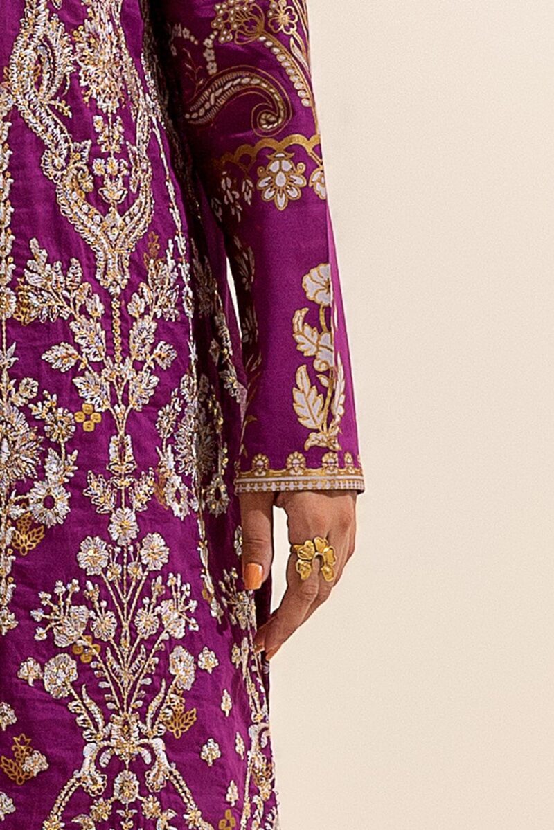 Beechtree 3 Piece Embroidered Lawn Suit Magenta Dream Unstitched Summer