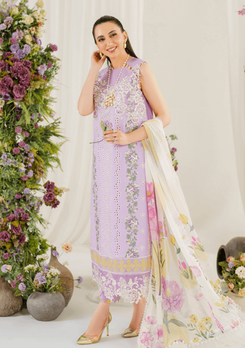 Asifa & Nabeel Ap24 08 Baby S Breath Pretty In Pink Premium Lawn Collection