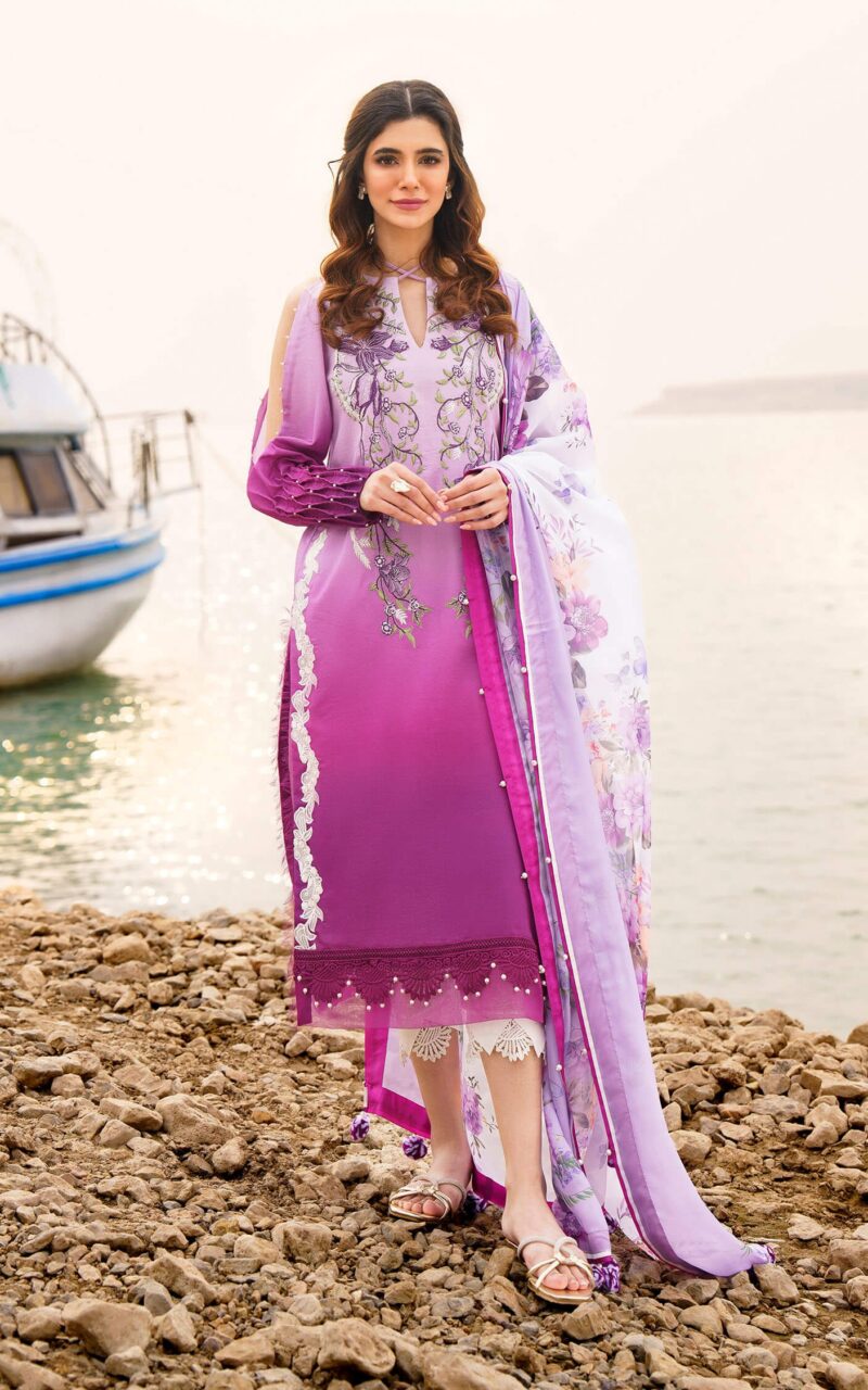 Asifa & Nabeel M 18 Calla Meraki Premium Lawn Collection