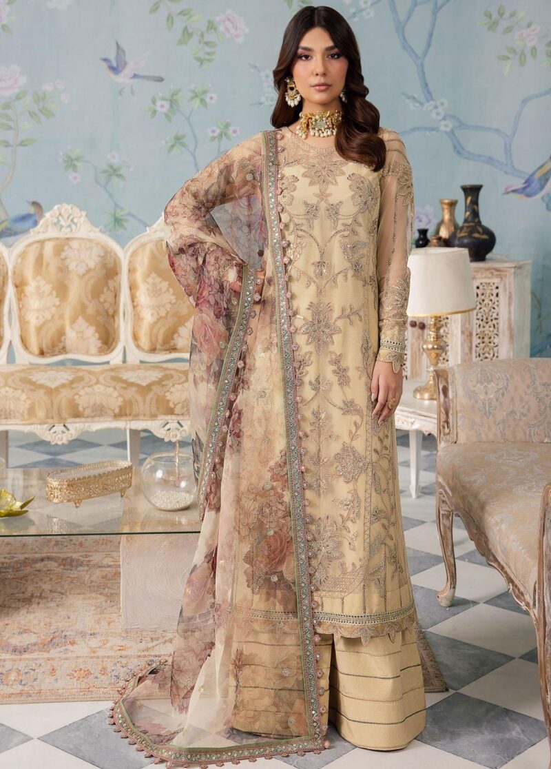 Iznik Chinon Cc-31 Alya Embroidered Net 3pc Suit Collection 2024