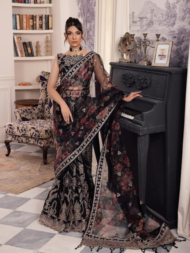 Iznik Chinon Cc-32 Kiah Embroidered Chiffon 3pc Suit Collection 2024