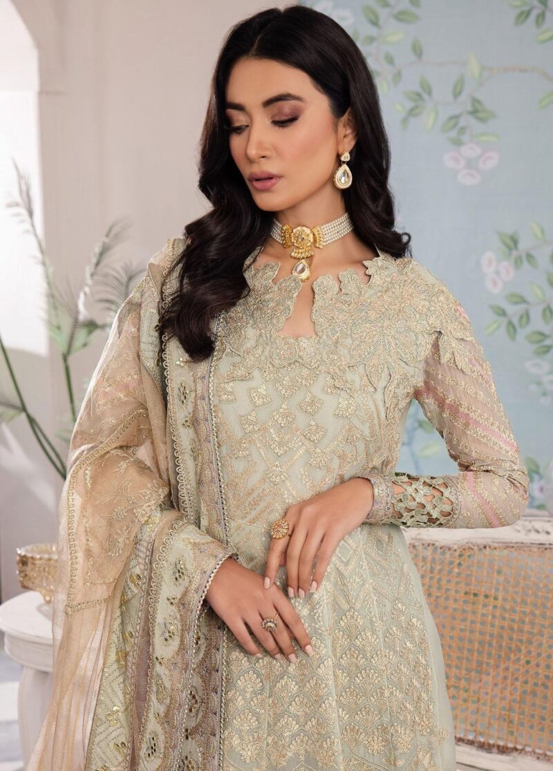 Iznik Chinon Cc-33 Qiana Embroidered Chiffon 3pc Suit Collection 2024