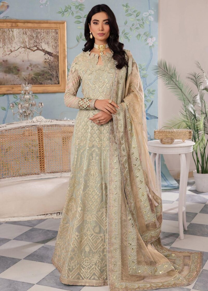 Iznik Chinon Cc-33 Qiana Embroidered Chiffon 3pc Suit Collection 2024