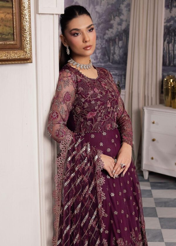 Iznik Chinon Cc-37 Aida Embroidered Net 3Pc Suit Collection 2024