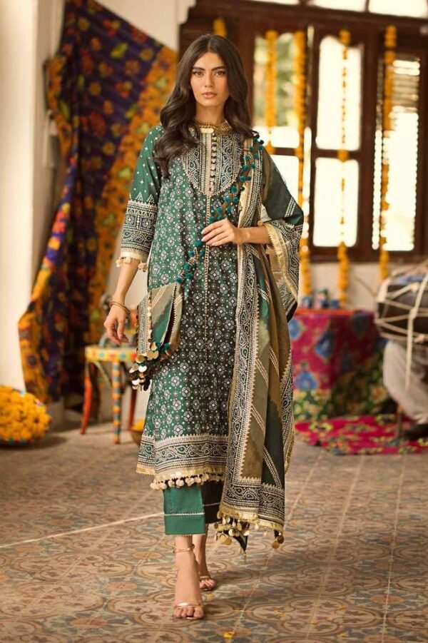 Gul Ahmed Cl-42003B Chunri Embroidered Lawn Collection 2024