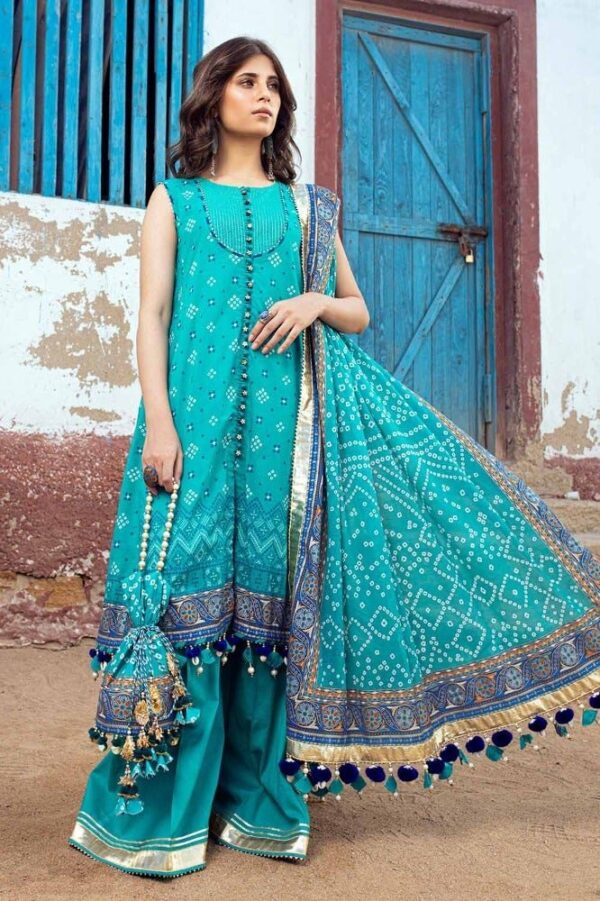 Gul Ahmed Cl-42013A Chunri Embroidered Lawn Collection 2024