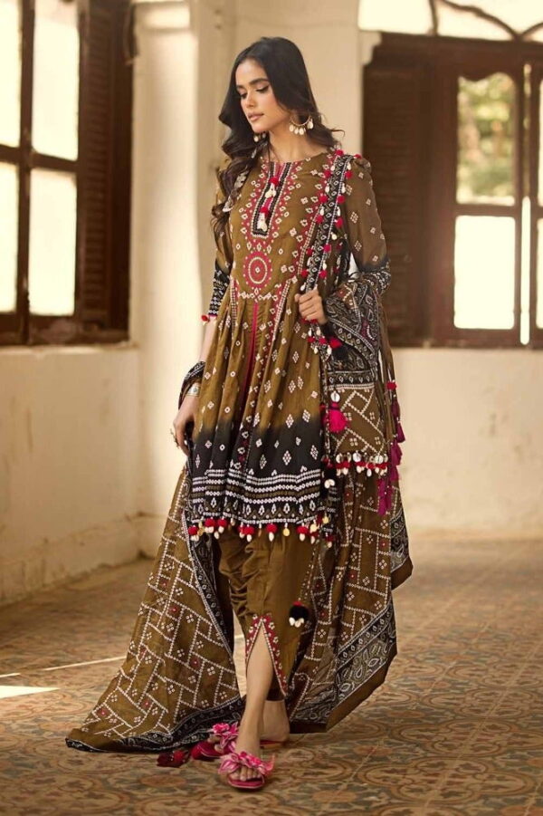 Gul Ahmed Cl-42034B Chunri Embroidered Lawn Collection 2024