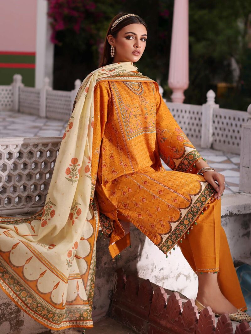 Gul Ahmed Cl-42102 Embroidered Lawn Collection 2024