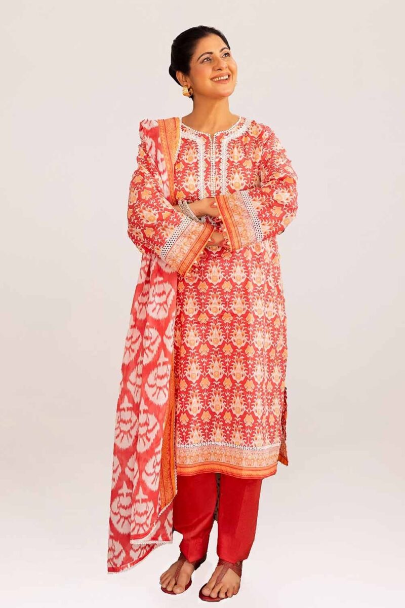 Gul Ahmed Cl-42294b Printed Lawn 3pc Suit Collection 2024