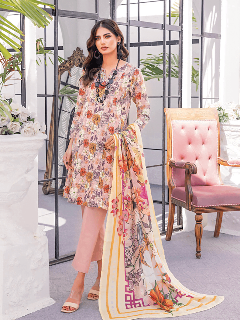 Gul Ahmed Cl-42100a Essential Printed Lawn Collection 2024