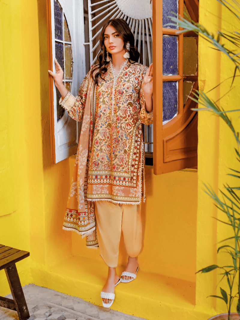 Gul Ahmed Cl-42131 Essential Printed Lawn Collection 2024