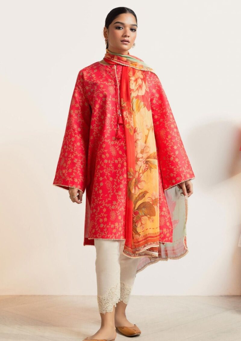 Zara Shahjahan Coco Prints Cp24 09 Surkh Lawn Collection