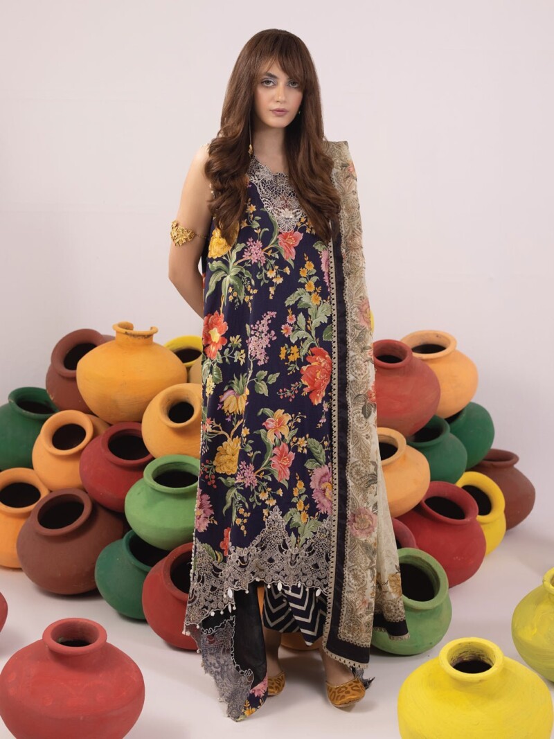 product Faiza Faisal - Champa Embroidered Lawn 3pc Suit Collection 2024