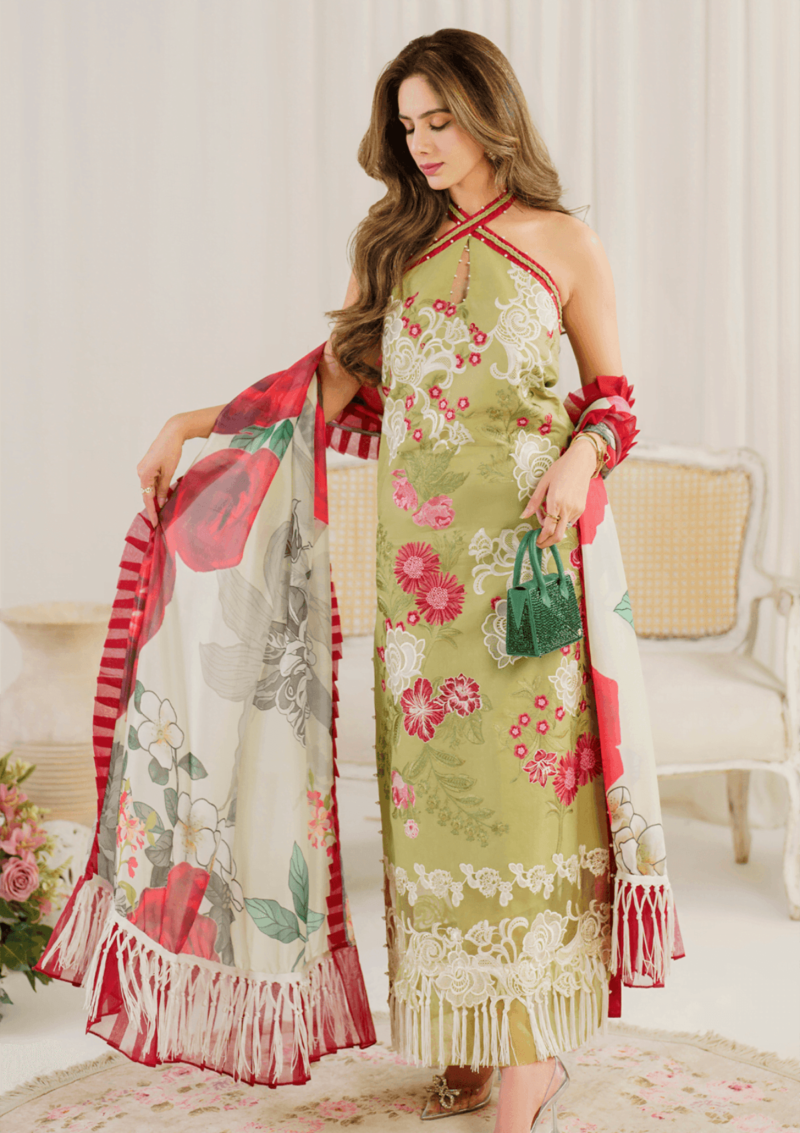 Asifa & Nabeel Ap24 07 Cosmos Pretty In Pink Premium Lawn Collection