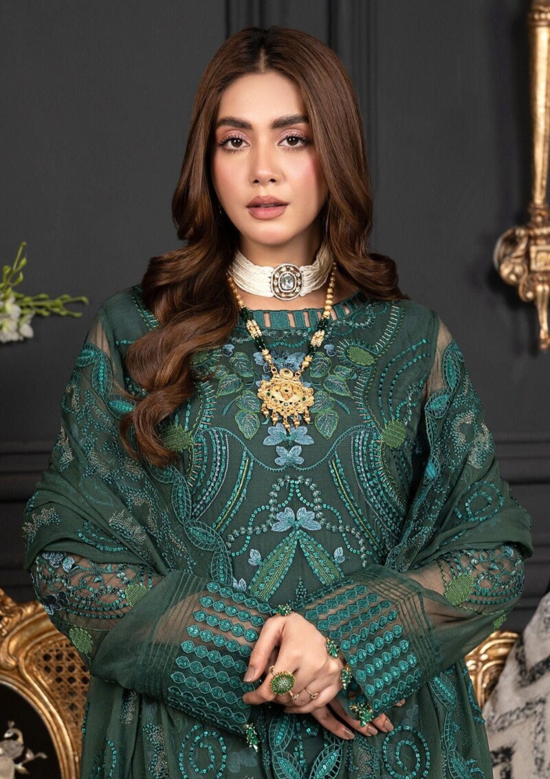 product Janique Chiffon Jlc-12 Emerald Formal Collection 24