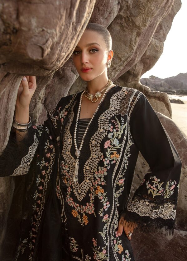 Saira Shakira D-01A Lolita - Onyx Embroidered Lawn 3Pc Suit Collection 2024