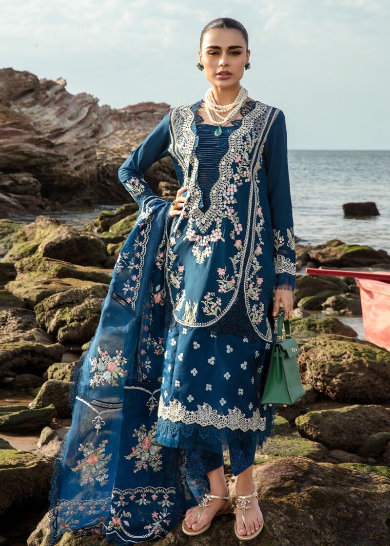 product Saira Shakira D-01b Lolita - Lapis Embroidered Lawn 3pc Suit Collection 2024