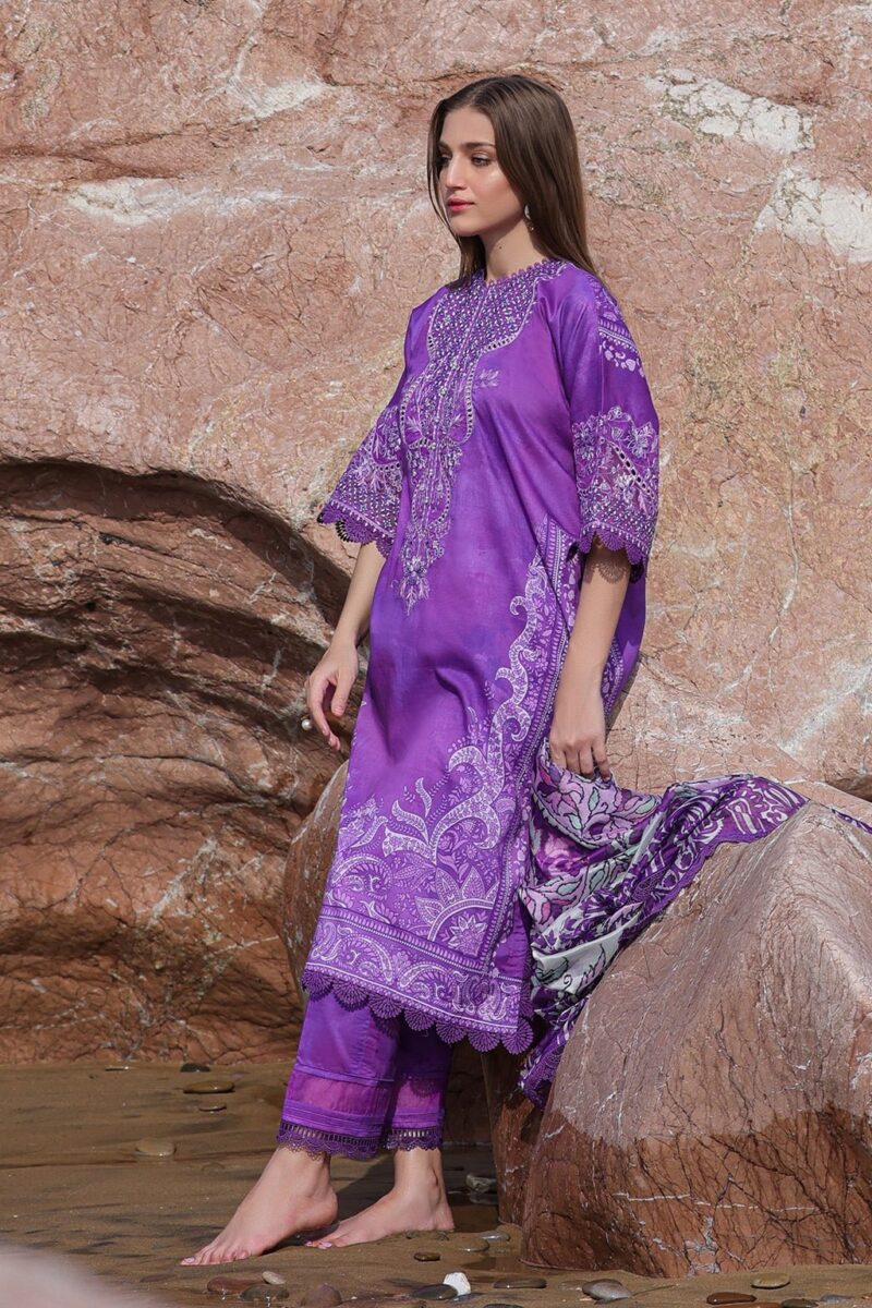 Ayzel Tropicana Azl-24-V2-01 Matilda Embroidered Lawn 3pc Suit Collection 2024