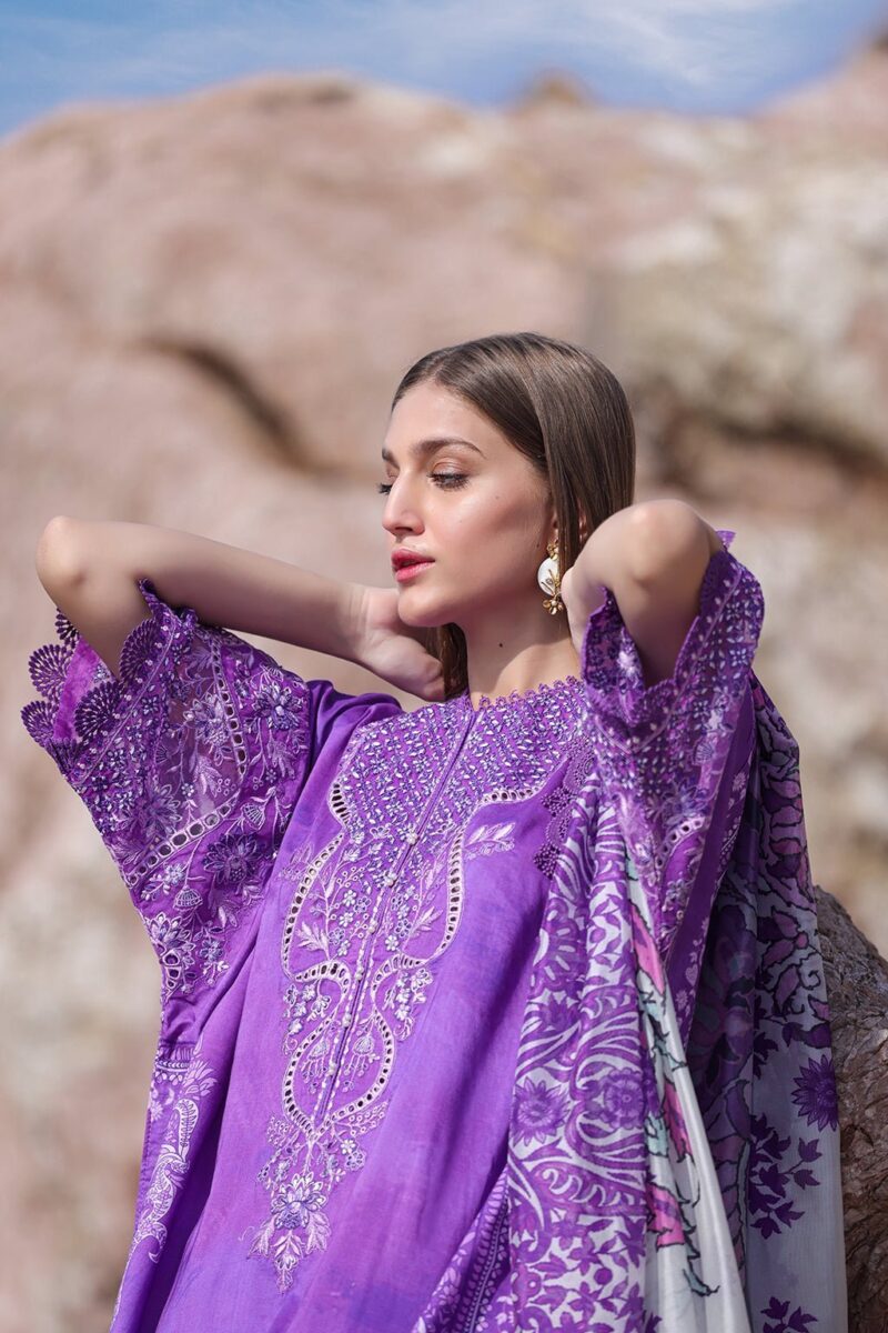 Ayzel Tropicana Azl-24-V2-01 Matilda Embroidered Lawn 3pc Suit Collection 2024