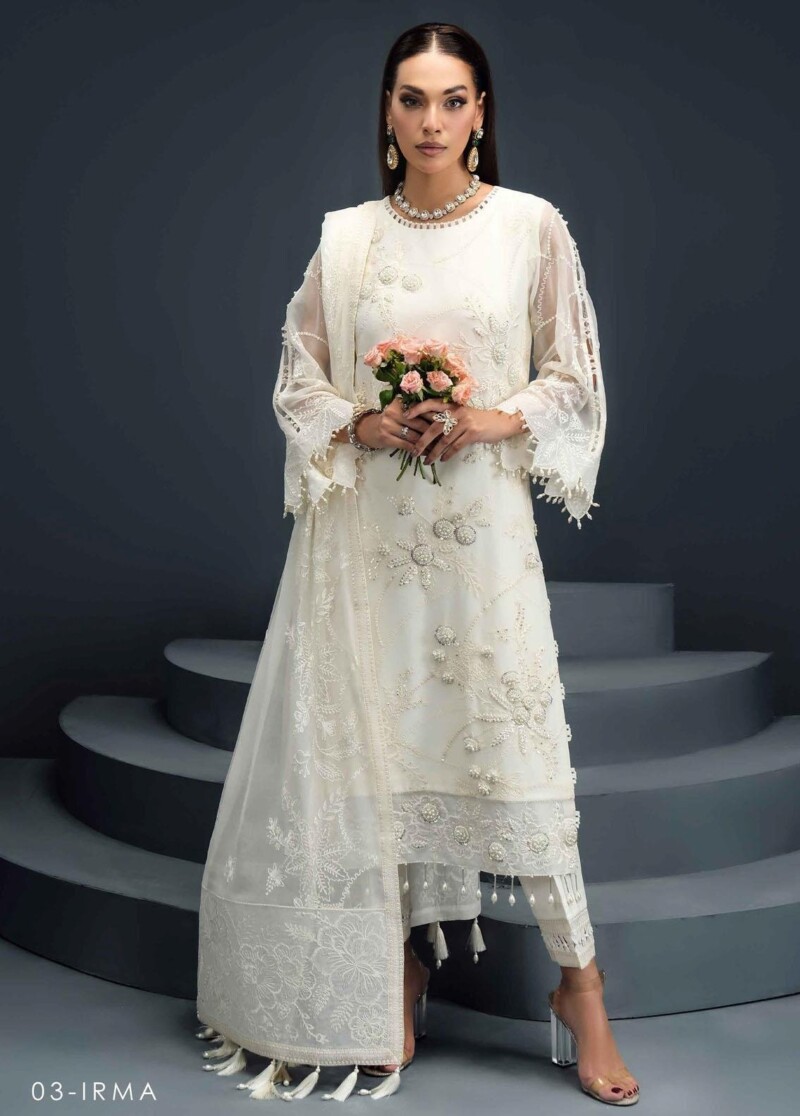 product Alizeh Fashion D-03 Irma Embroidered Chiffon 3pc Suit Collection 2024