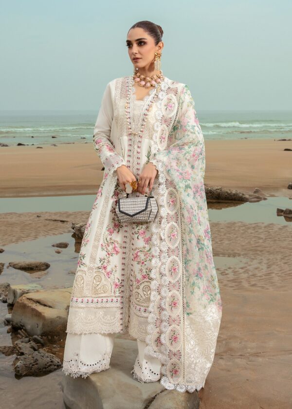 Saira Shakira D-04B Dove'S Song - Cloud Embroidered Lawn 3Pc Suit Collection 2024