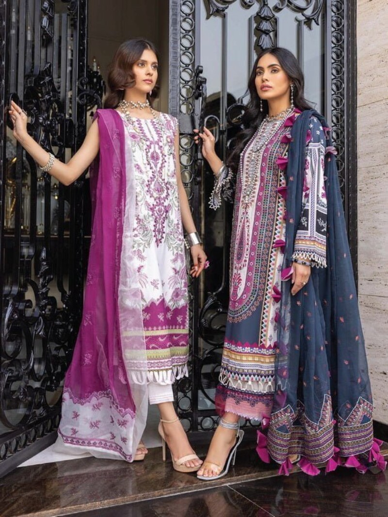 Humdum D-05 Embroidered Lawn 3pc Suit Collection 2024