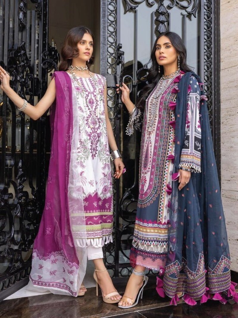 Humdum D-06 Embroidered Lawn 3pc Suit Collection 2024