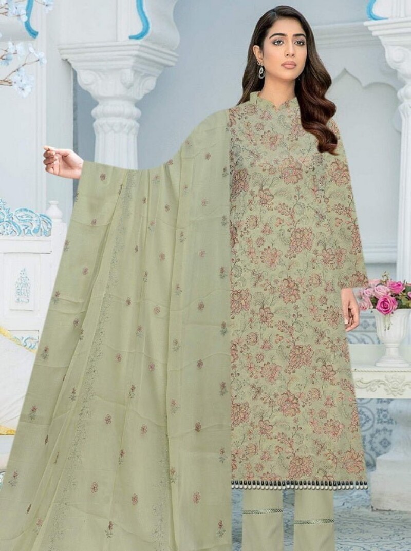 Ayla Zahra Allover D-06 Allover Embroidered Swiss 3pc Collection 2024