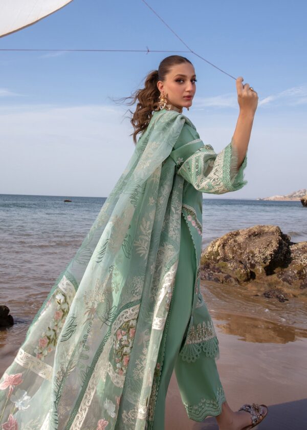 Saira Shakira D-06A Winds Of Eden - Jade Embroidered Lawn 3Pc Suit Collection 2024