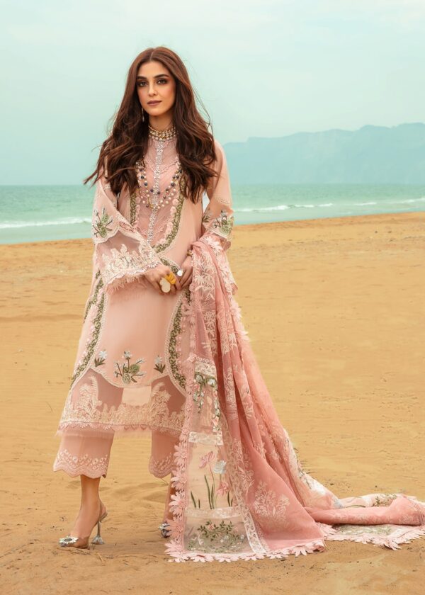 Saira Shakira D-06B Winds Of Eden - Rose Embroidered Lawn 3Pc Suit Collection 2024