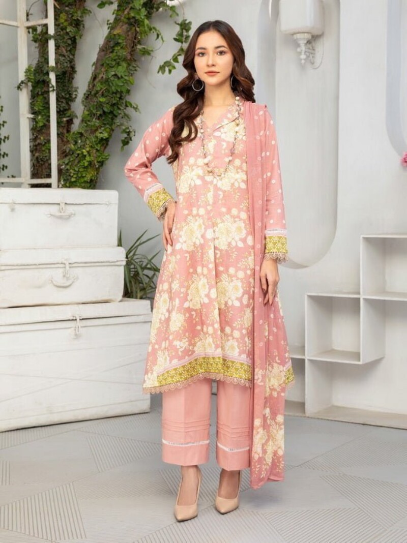 Al Kareem D-2557 Digital Printed Lawn 3pc Suit Collection 2024