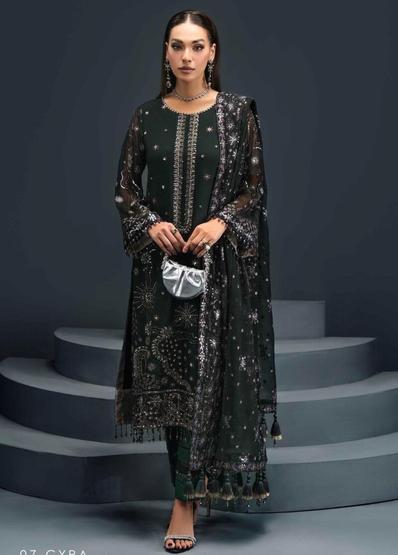 product Alizeh Fashion D-07 Cyra Embroidered Chiffon 3pc Suit Collection 2024