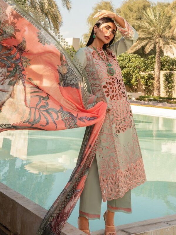 Rang Rasiya D-07 Orchid Carnation Embroidered Lawn 3Pc Suit Collection 2024
