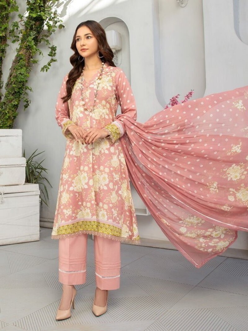 Al Kareem D-2557 Digital Printed Lawn 3pc Suit Collection 2024