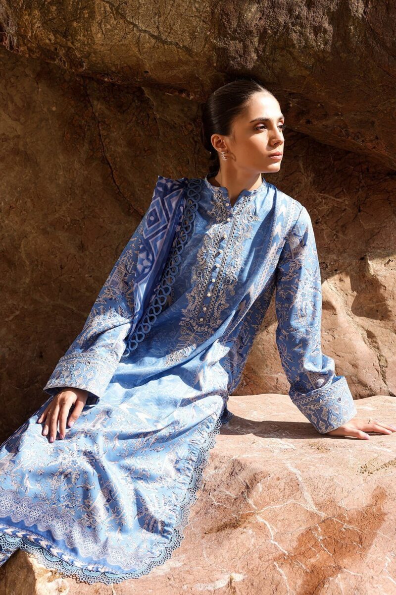 Ayzel Tropicana Azl-24-V2-08 Veronica Embroidered Lawn 3pc Suit Collection 2024