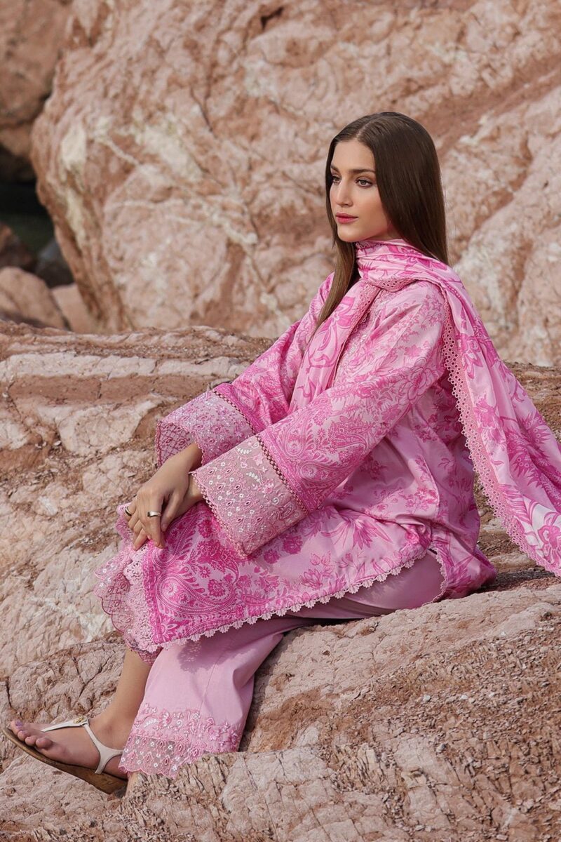 Ayzel Tropicana Azl-24-V2-09 Adalyn Embroidered Lawn 3pc Suit Collection 2024