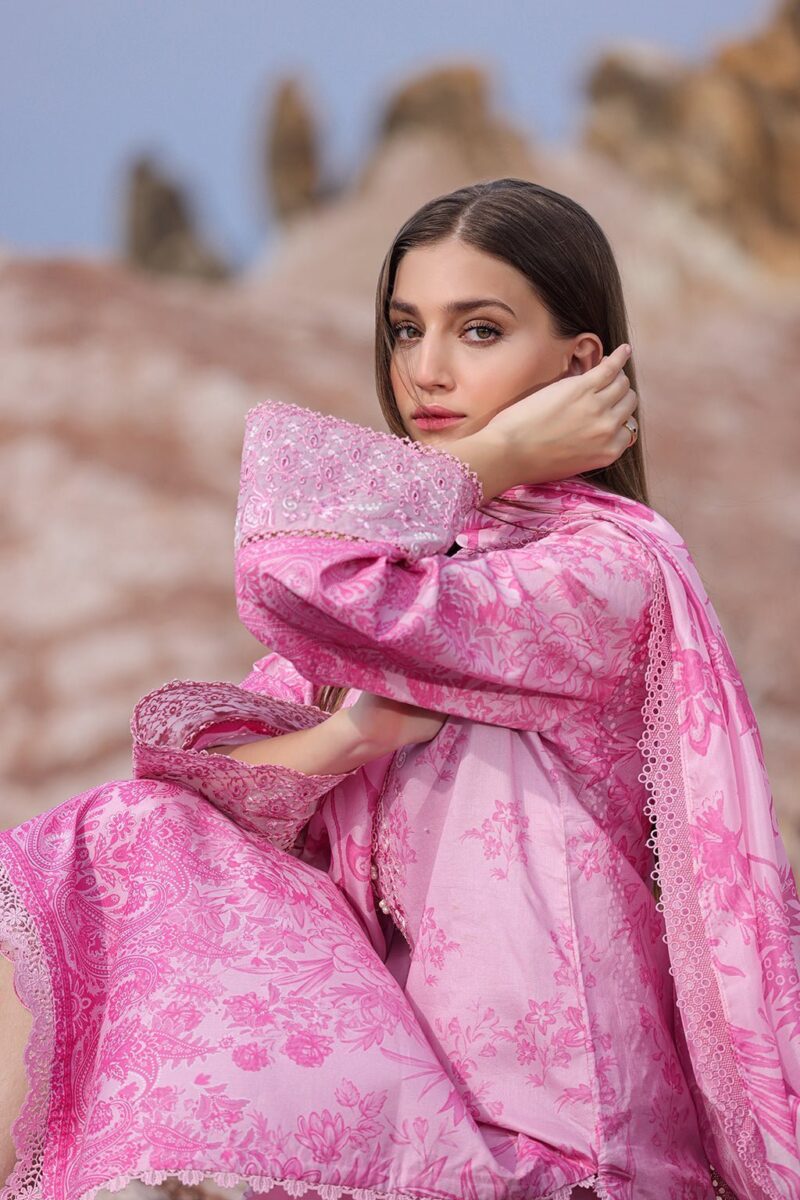 Ayzel Tropicana Azl-24-V2-09 Adalyn Embroidered Lawn 3pc Suit Collection 2024