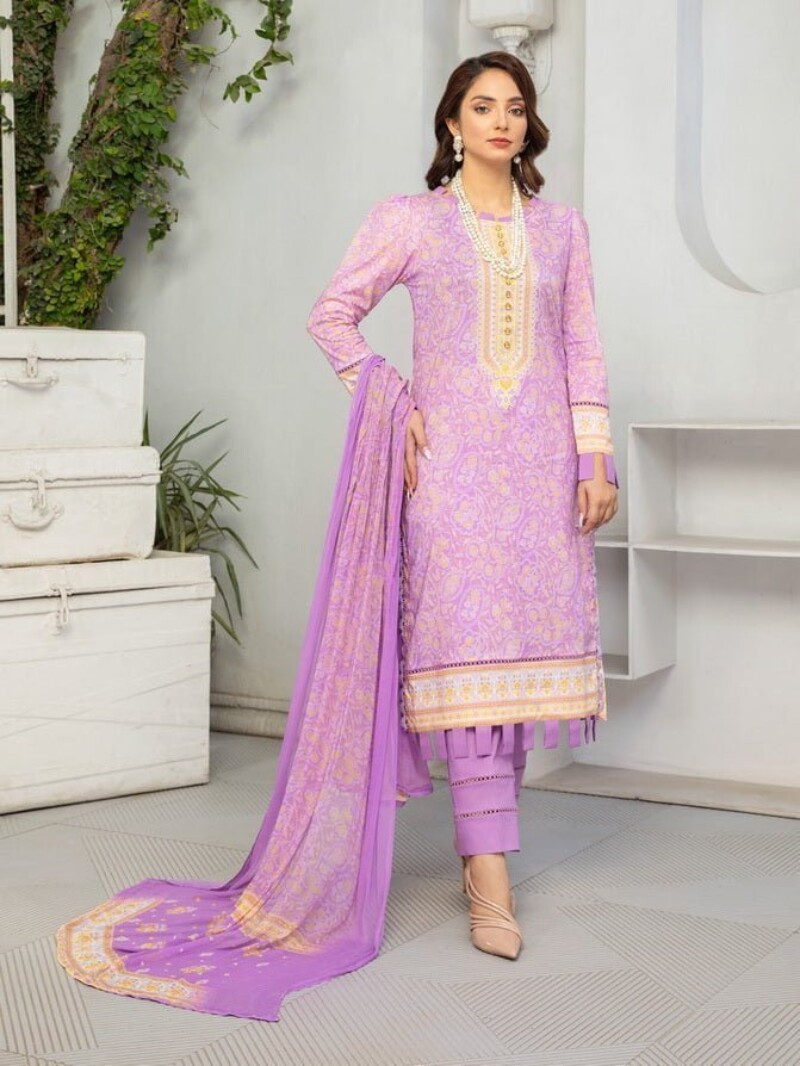 Al Kareem D-2560 Digital Printed Lawn 3pc Suit Collection 2024